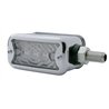UP39370-6 LED Single Function Double Face Light W/Bezel - Horizontal Mount - Amber & Red LED/Clear Lens