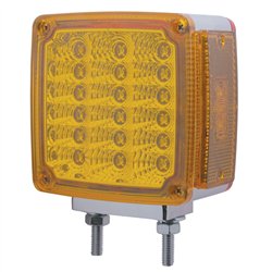 UP39377-39 LED Reflector Double Face Turn Signal Light (Driver) - Amber & Red LED/Amber & Red Lens