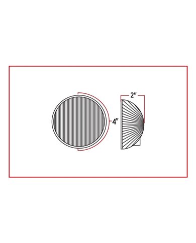 4" Red Stop, Turn & Tail LED (19 Diodes) 4" Red Stop, Turn & Tail LED (19 Diodes)
