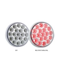 4" Clear Red Stop, Turn & Tail LED (19 Diodes) 4" Clear Red Stop, Turn & Tail LED (19 Diodes)