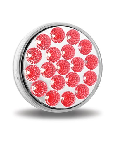 4" Clear Red Stop, Turn & Tail LED (19 Diodes) 4" Clear Red Stop, Turn & Tail LED (19 Diodes)