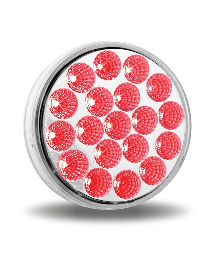 4" Clear Red Stop, Turn & Tail LED (19 Diodes) 4" Clear Red Stop, Turn & Tail LED (19 Diodes)