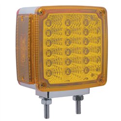 UP39378-39 LED Reflector Double Face Turn Signal Light (Passenger) - Amber & Red LED/Amber & Red Lens
