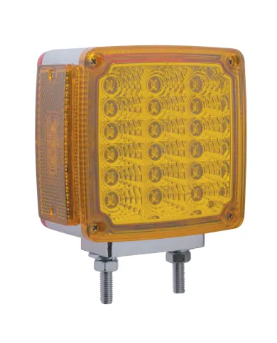 UP39378-39 LED Reflector Double Face Turn Signal Light (Passenger) - Amber & Red LED/Amber & Red Lens