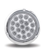 4" Clear Red Stop, Turn & Tail Flangemount LED (19 Diodes) 4" Clear Red Stop, Turn & Tail Flangemount LED (19 Diodes)