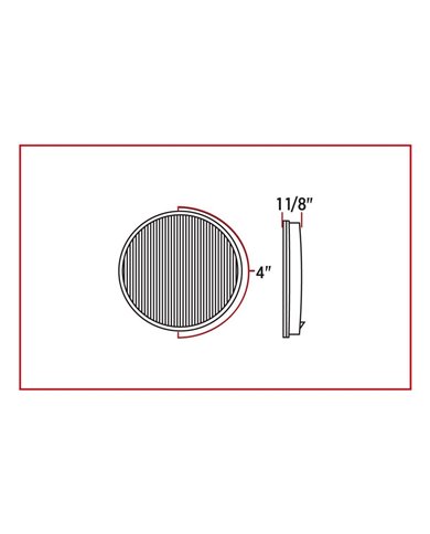 4" Red Stop, Turn & Tail LED (30 Diodes) 4" Red Stop, Turn & Tail LED (30 Diodes)
