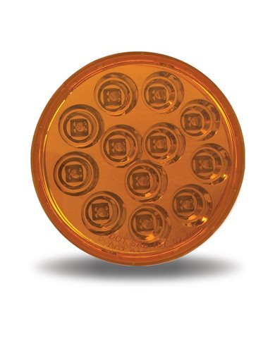 4" Mirror Amber Stop, Turn & Tail LED (12 Diodes)" 4" Mirror Amber Stop, Turn & Tail LED (12 Diodes)"