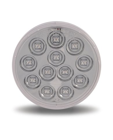 4" Mirror Clear Amber Stop, Turn & Tail LED (12 Diodes)" 4" Mirror Clear Amber Stop, Turn & Tail LED (12 Diodes)"