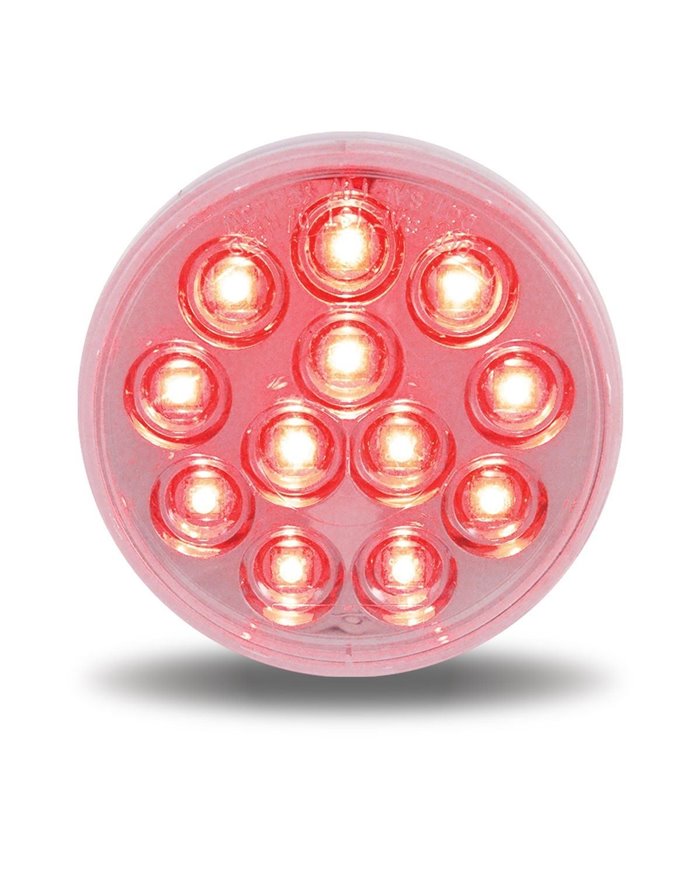 4" Mirror Clear Red Stop, Turn & Tail LED (12 Diodes) 4" Mirror Clear Red Stop, Turn & Tail LED (12 Diodes)