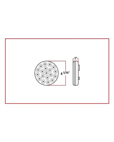 4" Dual Amber/Red Stop, Turn & Tail LED (19 Diodes) 4" Dual Amber/Red Stop, Turn & Tail LED (19 Diodes)
