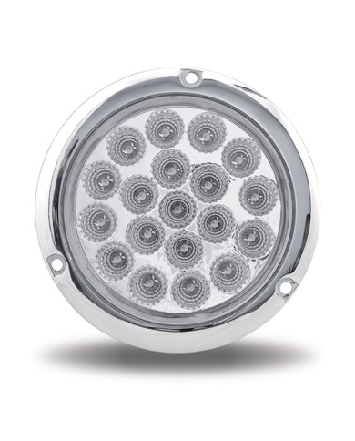 4" Dual Red/White Stop, Turn & Tail Flange Mount LED (19 Diodes) 4" Dual Red/White Stop, Turn & Tail Flange Mount LED (19 Diodes)