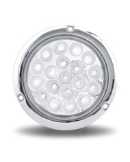 4" Dual Red/White Stop, Turn & Tail Flange Mount LED (19 Diodes)