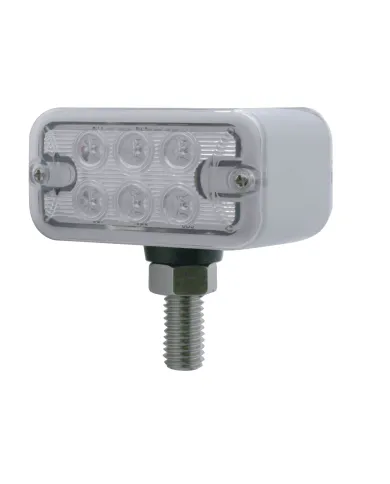 UP39409-12 LED Dual Function Double Face Light - T-Mount - Amber & Red LED/Clear Lens