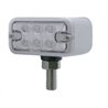 UP39409-12 LED Dual Function Double Face Light - T-Mount - Amber & Red LED/Clear Lens