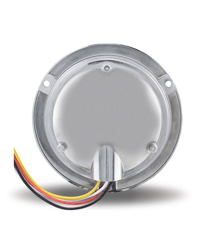 4" Dual Red/White Stop, Turn & Tail Flange Mount LED (19 Diodes)