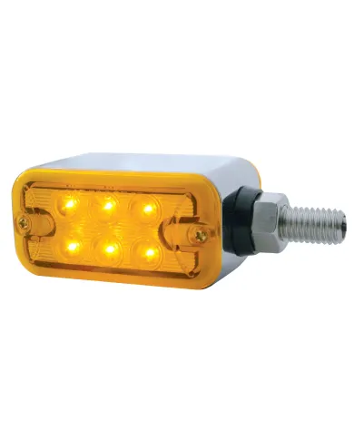 UP39410-12 LED Dual Function Double Face Light - Horizontal Mount - Amber & Red LED/Amber & Red Lens