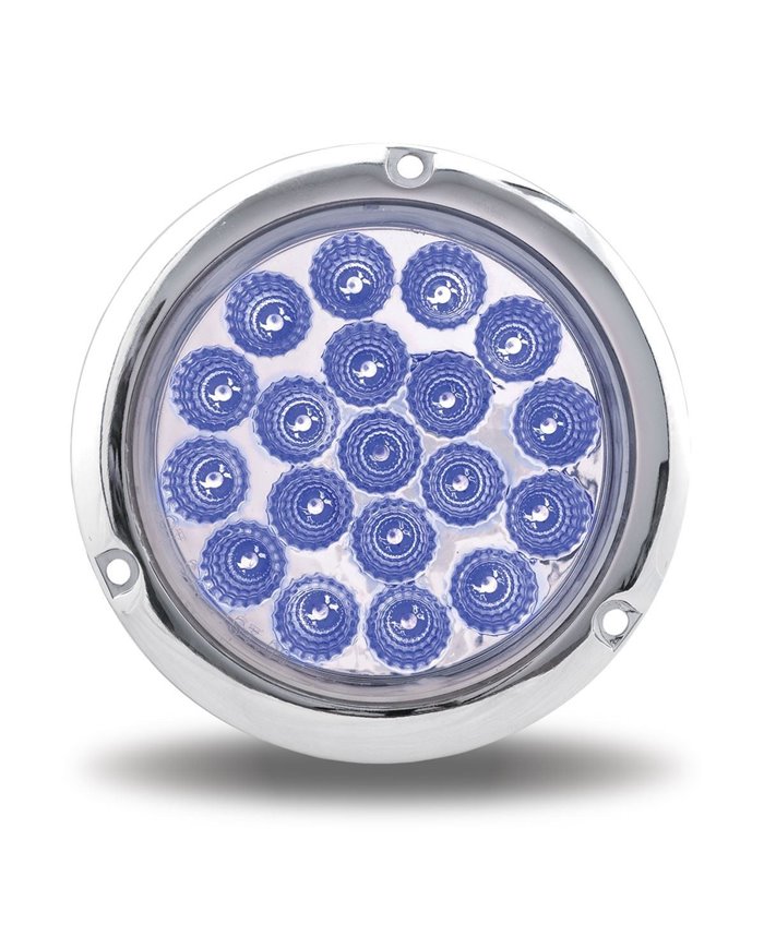 4" Dual Revolution Flangemount Red/Blue LED 4" Dual Revolution Flangemount Red/Blue LED