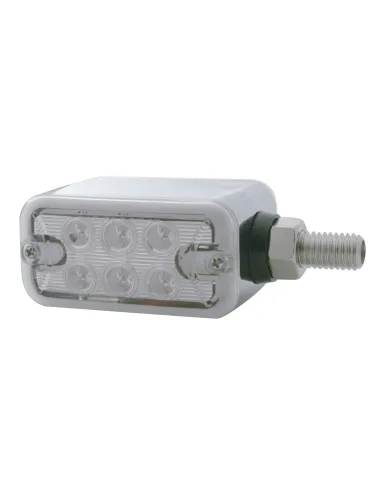UP39411-12 LED Dual Function Double Face Light - Horizontal Mount - Amber & Red LED/Clear Lens