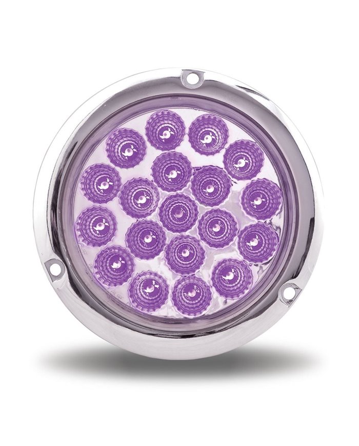 4" Dual Revolution Flangemount Red/Purple LED 4" Dual Revolution Flangemount Red/Purple LED