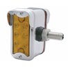 UP39413-12 LED Dual Function Double Face Light W/Visor - Vertical Side Mount - Amber & Red LED/Amber & Red Lens