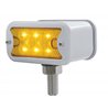 UP39414-12 LED Dual Function Double Face Light W/Bezel - T-Mount - Amber & Red LED/Amber & Red Lens