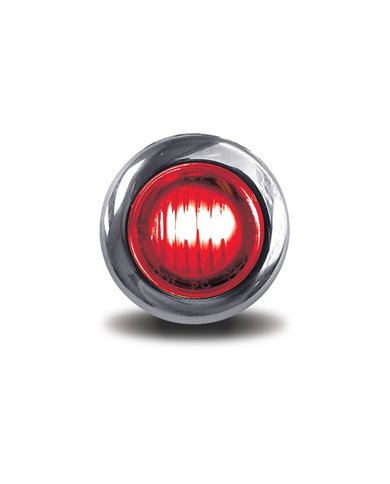 Mini Button Clear Red LED - 3 Wire Mini Button Clear Red LED - 3 Wire