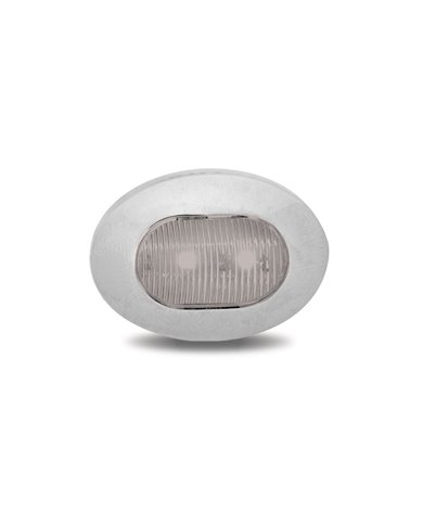 Mini Oval Button Clear Amber LED - 3 Wire Mini Oval Button Clear Amber LED - 3 Wire