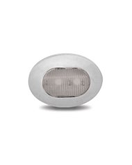 Mini Oval Button Clear Red LED - 3 Wire