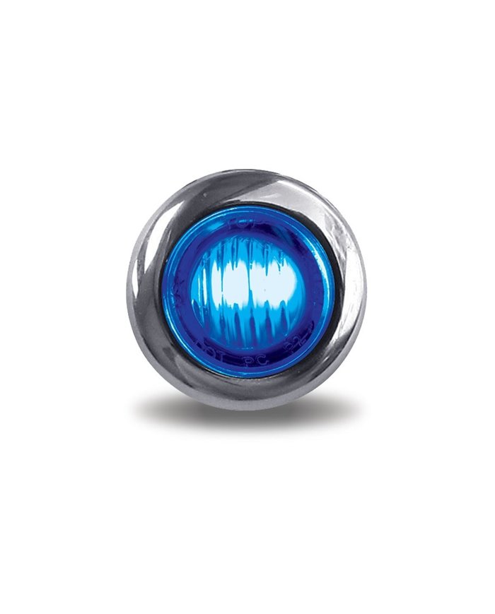 Mini Button Dual Revolution Amber/Blue LED
