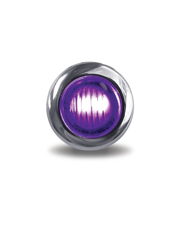 Mini Button Dual Revolution Amber/Purple LED