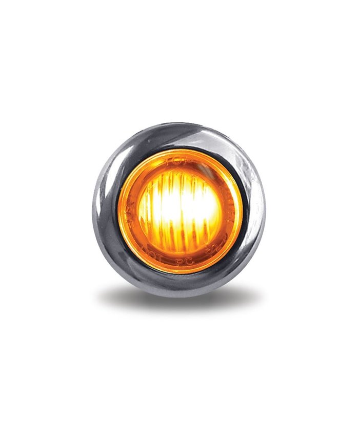 Mini Button Dual Revolution Amber/Purple LED