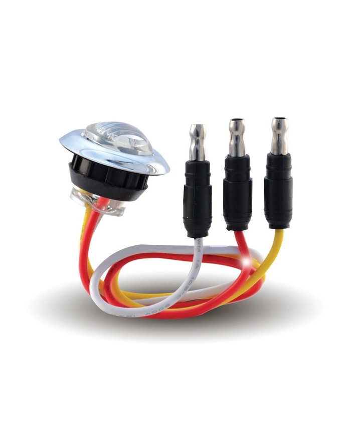 Mini Button Dual Revolution Amber/Red LED