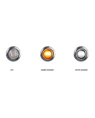 Mini Button Dual Revolution Amber/White LED Mini Button Dual Revolution Amber/White LED