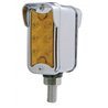 UP39419-12 LED Dual Function Double Face Light W/Visor - Vertical Mount - Amber & Red LED/ Amber & Red Lens