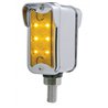 UP39419-12 LED Dual Function Double Face Light W/Visor - Vertical Mount - Amber & Red LED/ Amber & Red Lens