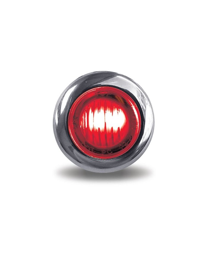 Mini Button Dual Revolution Red/White LED Mini Button Dual Revolution Red/White LED