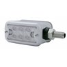UP39423-12 LED Dual Function Double Face Light With Bezel - Horizontal Mount - Amber & Red LED/Clear Lens