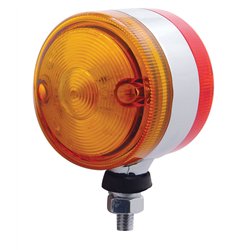 UP39426-30 LED 3" Dual Function Double Face Light - Amber & Red LED/Amber & Red Lens