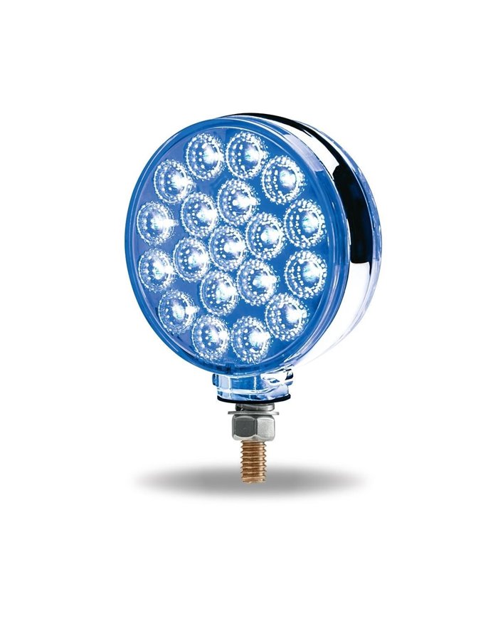 Double Face Combination Dual Revolution Amber/Red/Blue LED (38 Diodes)