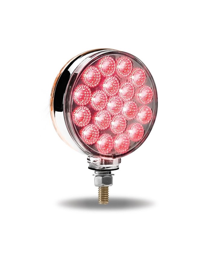 Double Face Combination Dual Revolution Amber/Red/Purple LED (38 Diodes) Double Face Combination Dual Revolution Amber/Red/Purple LED (38 Diodes)