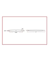 Slim Marker 17" Flatline Clear Amber LED (24 Diodes) Slim Marker 17" Flatline Clear Amber LED (24 Diodes)