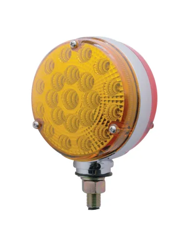 UP39438-42 LED Reflector Double Face Turn Signal Light - Amber & Red LED/Amber & Red Lens
