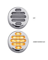2" Flatline Clear Amber LED (9 Diodes) 2" Flatline Clear Amber LED (9 Diodes)