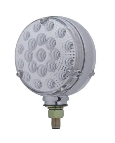 UP39439-42 LED Reflector Double Face Turn Signal Light - Amber & Red LED/Clear Lens