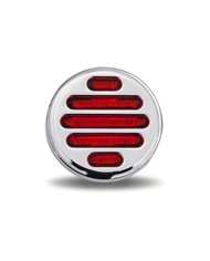 2″ Red Marker Flatline Round LED Light – 9 Diodes