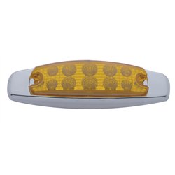 UP39451-10 LED Reflector Rectangular Clearance/Marker Light - Amber LED/Amber Lens