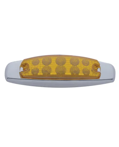 UP39451-10 LED Reflector Rectangular Clearance/Marker Light - Amber LED/Amber Lens