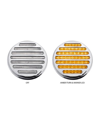 4" Flatline Clear Amber LED (49 Diodes) 4" Flatline Clear Amber LED (49 Diodes)