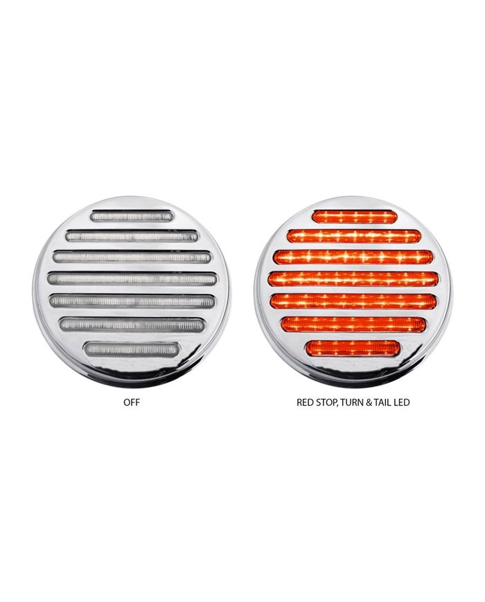 4" Flatline Clear Red LED (49 Diodes)