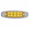UP39451-10 LED Reflector Rectangular Clearance/Marker Light - Amber LED/Amber Lens